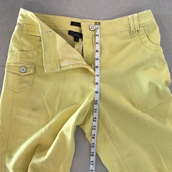 Click Collection TLC Canary Yellow Bermuda Shorts - Picture 8 of 9